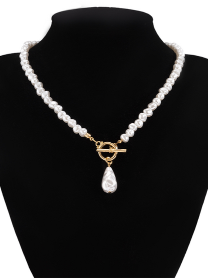 Baroque shaped pearl necklace creative irregular chain clavicle necklace