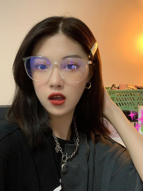 New fashionable anti-blue light large frame glasses frames Shello Creative Boutique