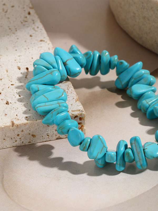 Bohemian Colorful Gravel Bracelet Natural Stone Bracelet Shello Creative Boutique