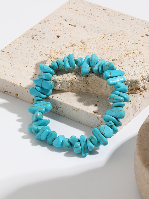 Bohemian Colorful Gravel Bracelet Natural Stone Bracelet Shello Creative Boutique