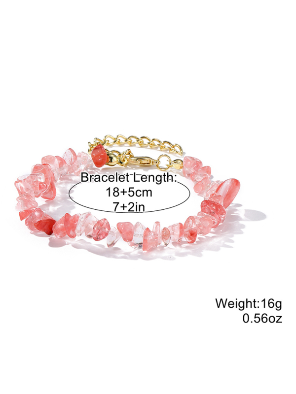 Bohemian Colorful Gravel Bracelet Natural Stone Bracelet Shello Creative Boutique