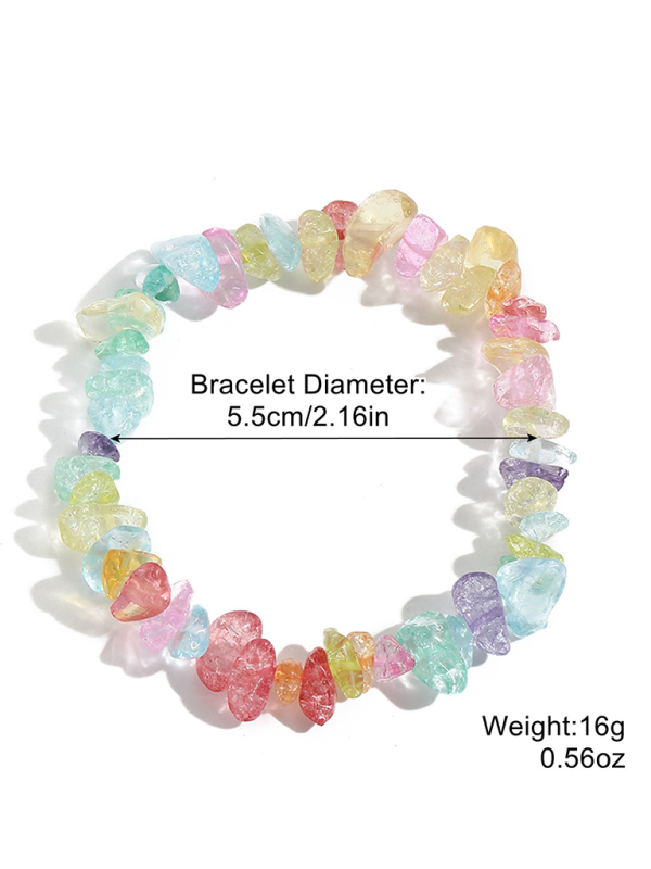 Bohemian Colorful Gravel Bracelet Natural Stone Bracelet Shello Creative Boutique