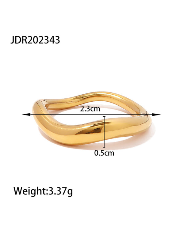 Fashionable zircon ring INS internet celebrity ring pair ring jewelry Shello Creative Boutique