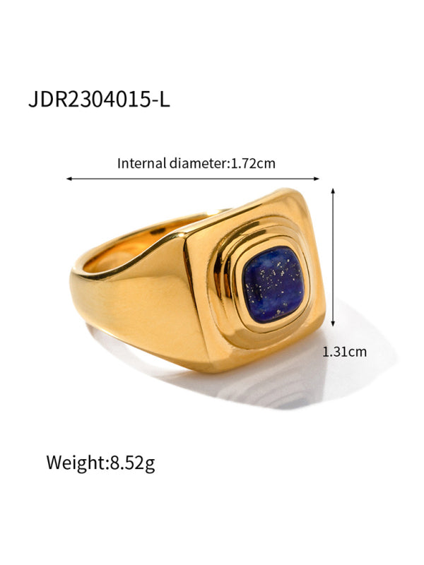 Fashionable zircon ring INS internet celebrity ring pair ring jewelry Shello Creative Boutique