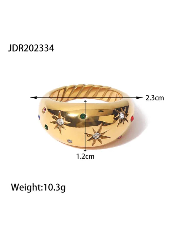 Fashionable Zircon Couple Ring – INS Internet Celebrity Pair Jewelry - Shello's Creative Boutique