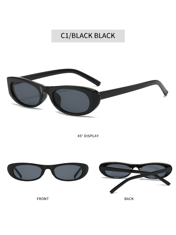 New women's oval sunglasses fashionable and versatile macaron color sunglasses Shello's Creative Boutique