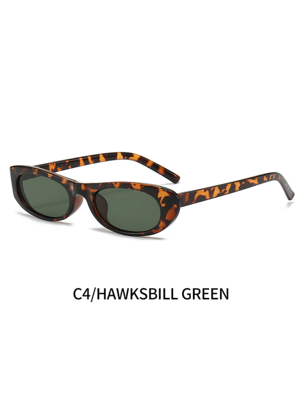 New women's oval sunglasses fashionable and versatile macaron color sunglasses Shello's Creative Boutique