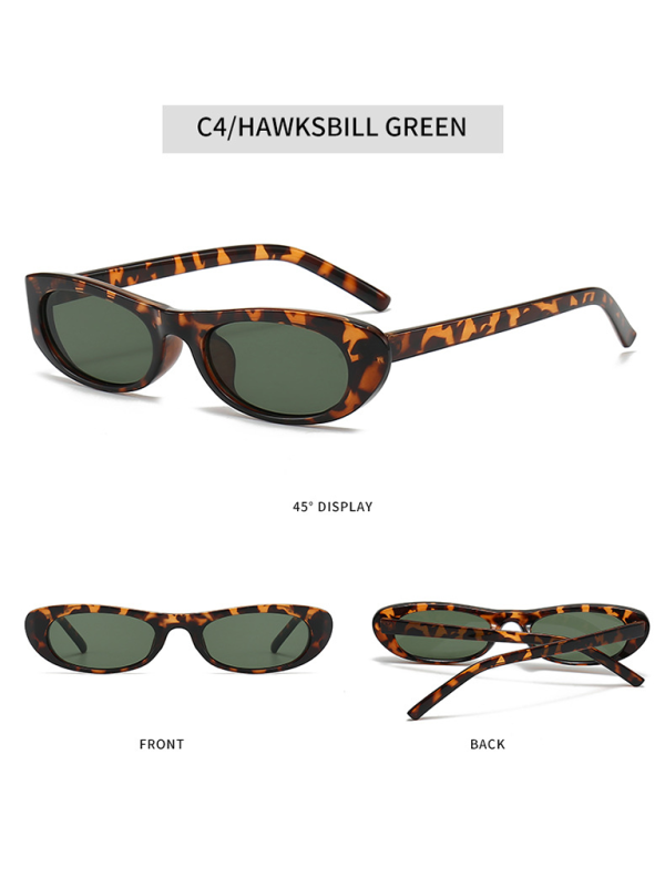 New women's oval sunglasses fashionable and versatile macaron color sunglasses Shello's Creative Boutique
