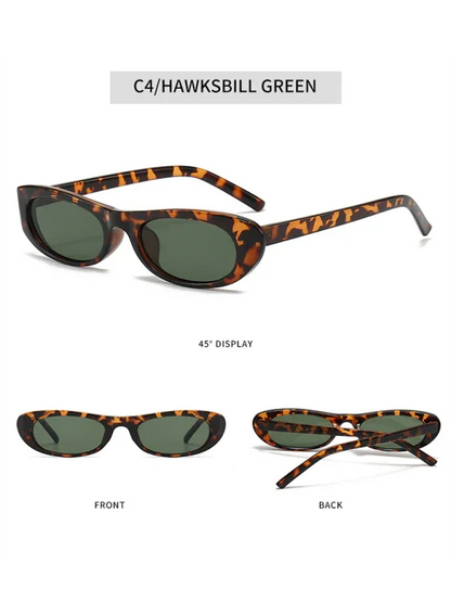 New Women's Macaron Color Sunglasses - Fashionable and Versatile Oval Design - Shello's Creative Boutique