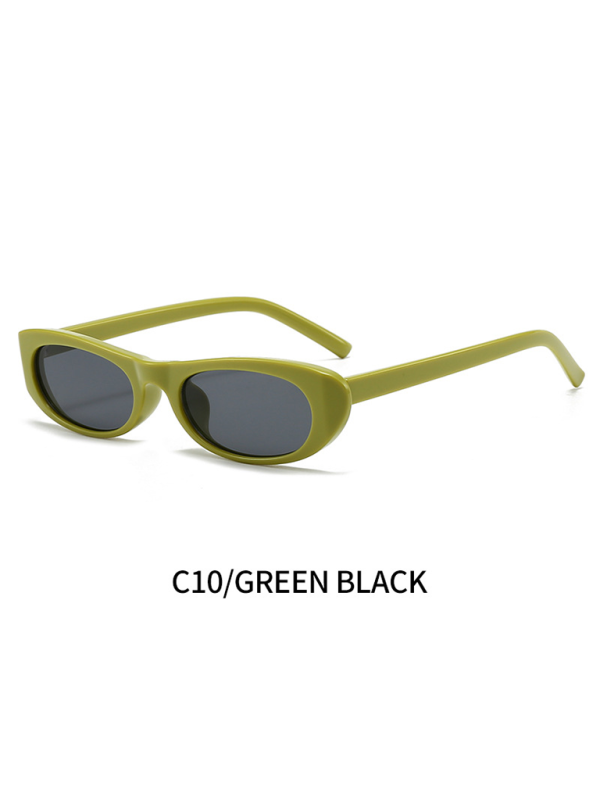 New women's oval sunglasses fashionable and versatile macaron color sunglasses Shello's Creative Boutique
