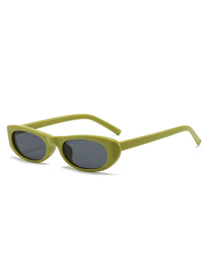New Women's Macaron Color Sunglasses - Fashionable and Versatile Oval Design - Shello's Creative Boutique