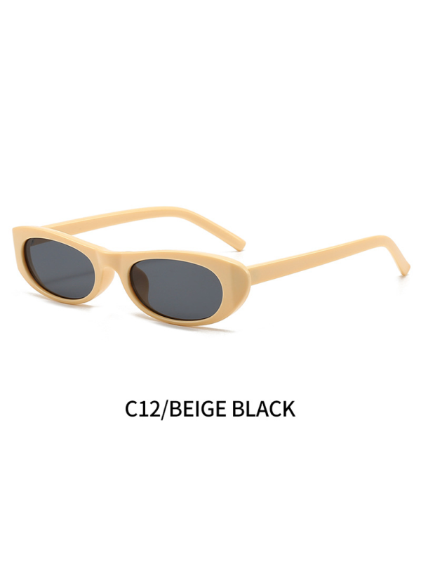 New women's oval sunglasses fashionable and versatile macaron color sunglasses Shello's Creative Boutique