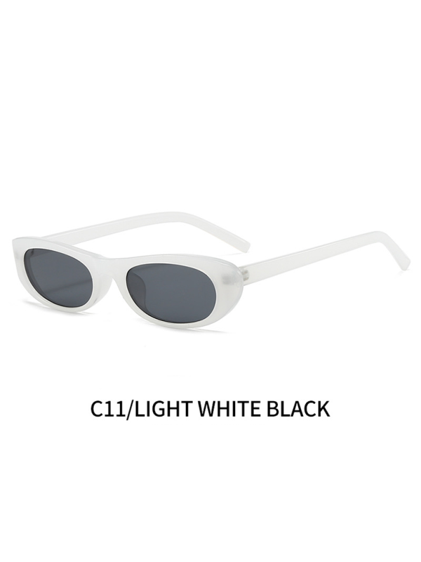 New women's oval sunglasses fashionable and versatile macaron color sunglasses Shello's Creative Boutique
