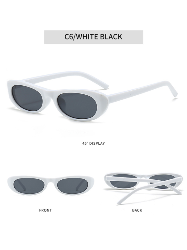 New women's oval sunglasses fashionable and versatile macaron color sunglasses Shello's Creative Boutique