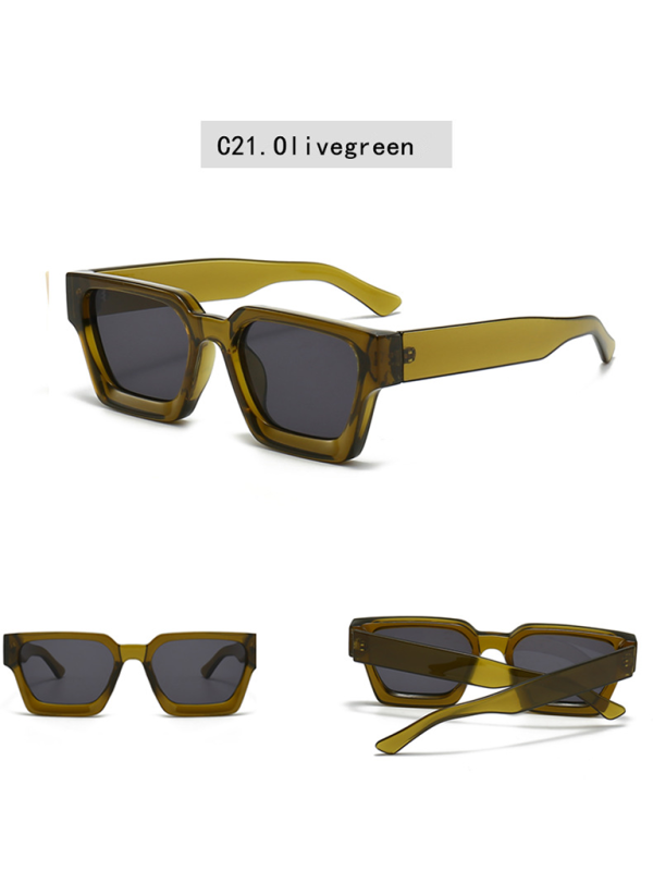 New women's thick frame sunglasses trendy square frame sunglasses Shello's Creative Boutique