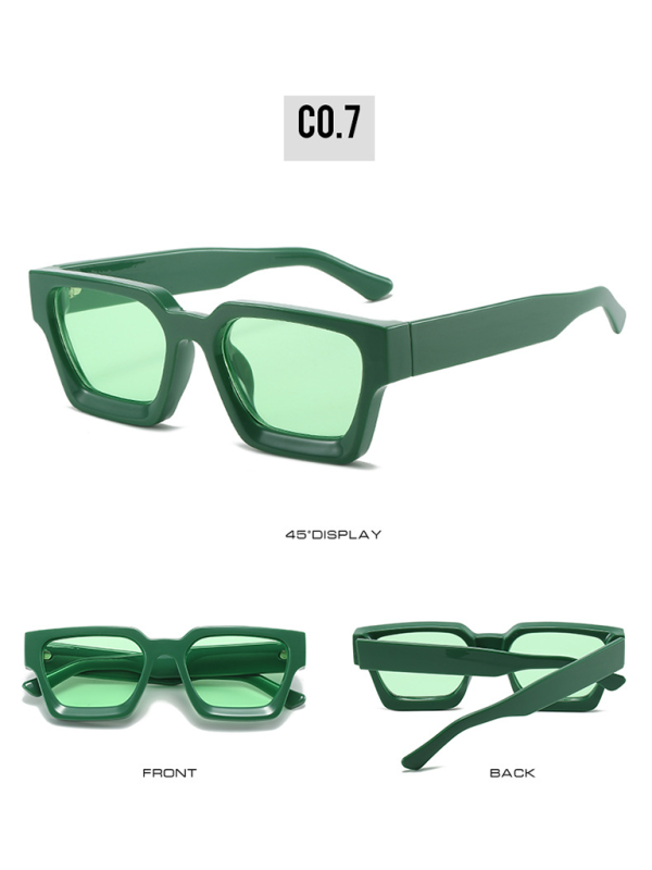 New women's thick frame sunglasses trendy square frame sunglasses Shello's Creative Boutique