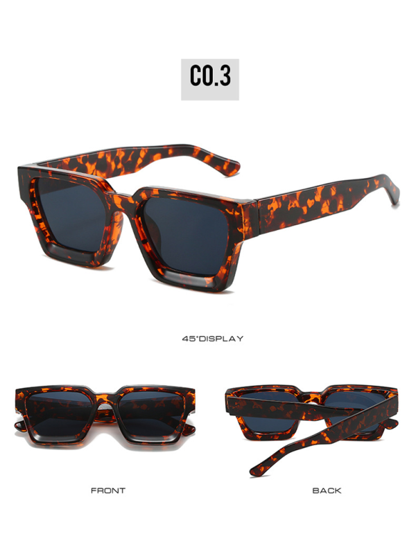 New women's thick frame sunglasses trendy square frame sunglasses Shello's Creative Boutique