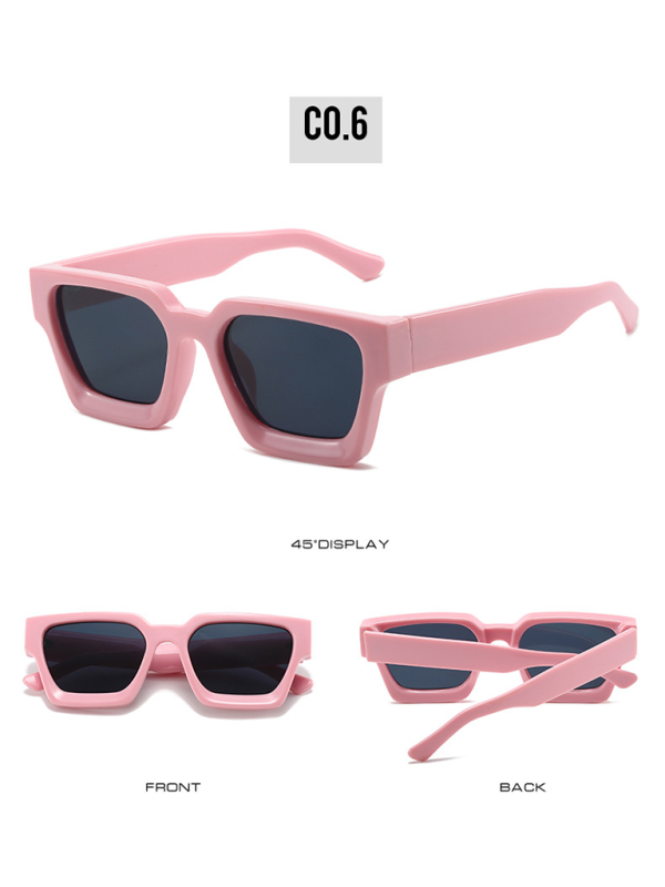 New women's thick frame sunglasses trendy square frame sunglasses Shello's Creative Boutique