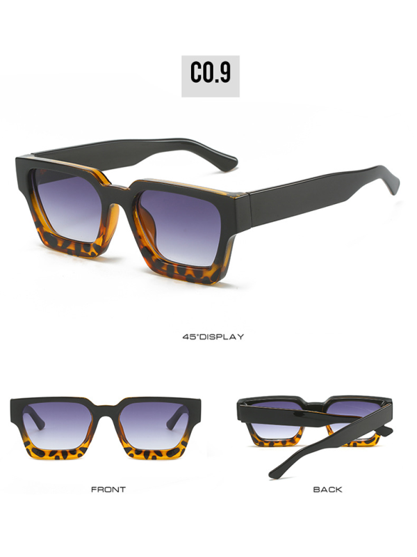 New women's thick frame sunglasses trendy square frame sunglasses Shello's Creative Boutique