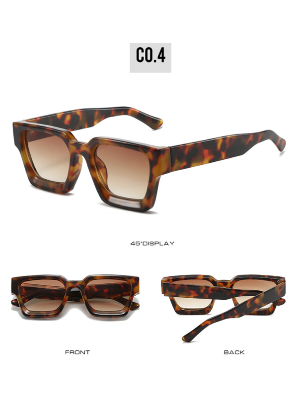 New women's thick frame sunglasses trendy square frame sunglasses Shello's Creative Boutique