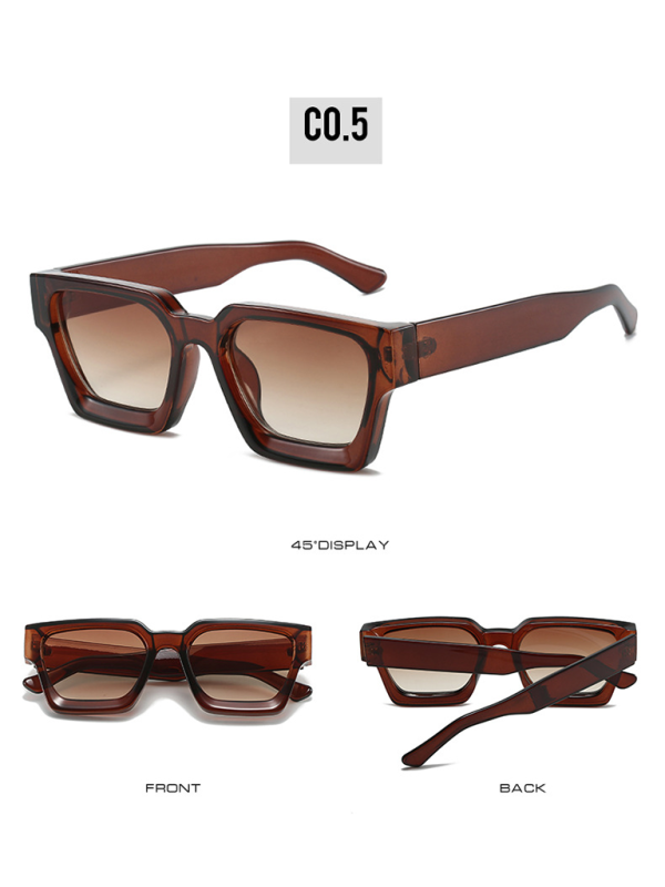 New women's thick frame sunglasses trendy square frame sunglasses Shello's Creative Boutique