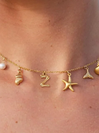 New Fashion Pearl Ocean Shell Necklace for a Stylish Look - Shello's Creative Boutique