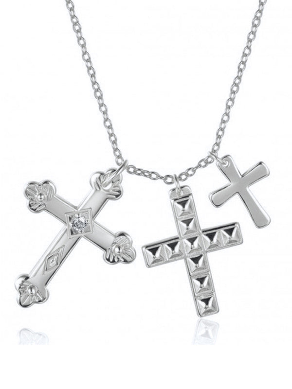 Cross multi-layer pendant personalized retro pendant jewelry Shello's Creative Boutique