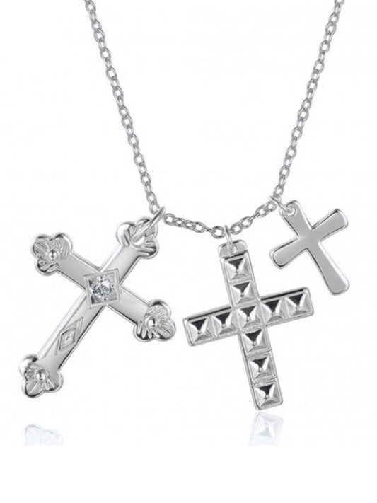 Cross multi-layer pendant personalized retro pendant jewelry Shello's Creative Boutique