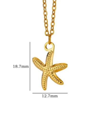 New Versatile Holiday Ocean Starfish Necklace for Effortless Style - Shello's Creative Boutique