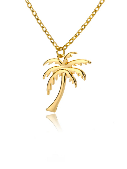 New versatile holiday beach coconut tree pendant necklace Shello's Creative Boutique