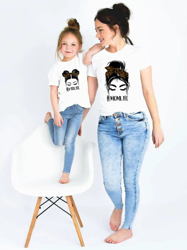 Women's Alphabet Cartoon Graphic Print Short Sleeve T-Shirt Shello's Creative Boutique