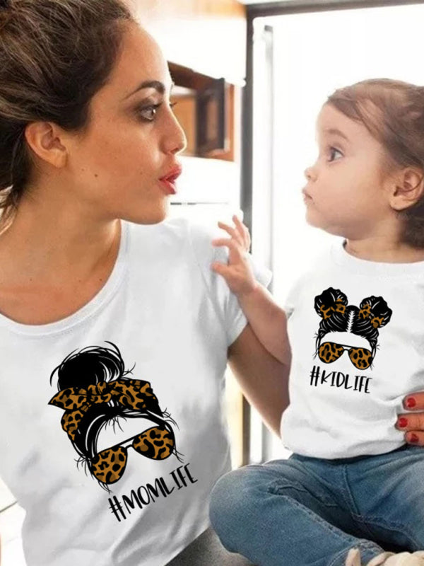 Women's Alphabet Cartoon Graphic Print Short Sleeve T-Shirt Shello's Creative Boutique