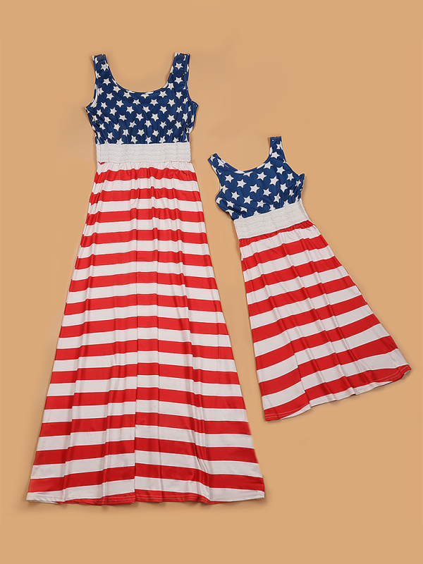Women's  Print Tank Top Dress Maternity Dress Shello's Creative Boutique