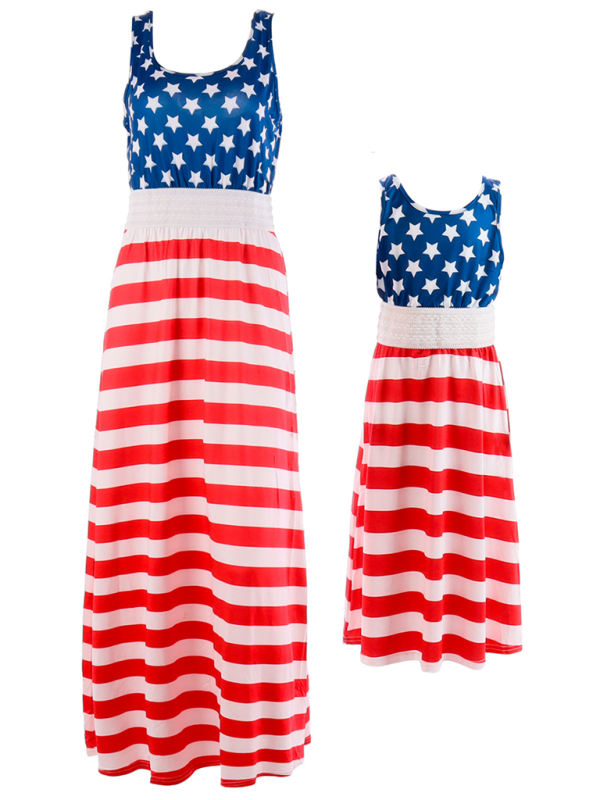 Women's  Print Tank Top Dress Maternity Dress Shello's Creative Boutique