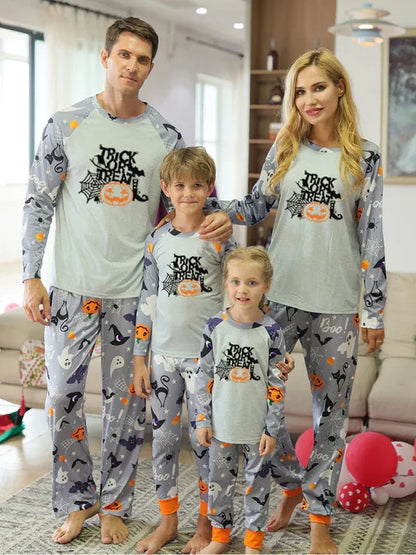 Family Matching Halloween Print Pajama Set - Shello's Creative Boutique