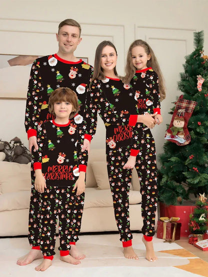 Santa Claus Print Children's Christmas Pajama Set - Shello's Creative Boutique