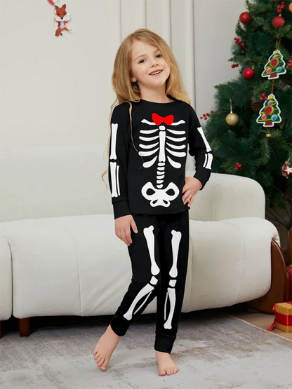 Halloween Skeleton Costume Set for Parent-Child Matching Pajama Fun - Shello's Creative Boutique