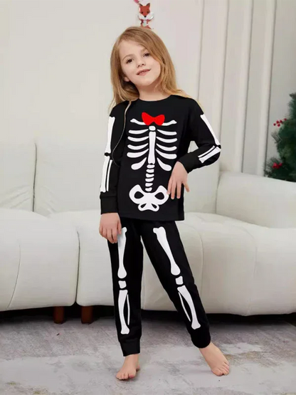 Halloween Skeleton Costume Set for Parent-Child Matching Pajama Fun - Shello's Creative Boutique