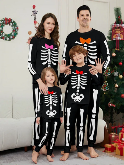 Halloween Skeleton Costume Set for Parent-Child Matching Pajama Fun - Shello's Creative Boutique