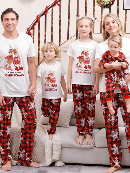 New Christmas Parent-Child Pajama Set Printed Homewear - Shello's Creative Boutique