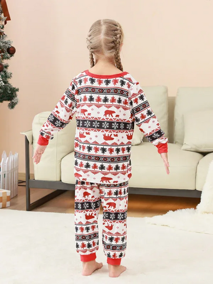 Christmas Loungewear Set for Parents and Children - Plaid Patchwork Printed Comfort - Shello's Creative Boutique