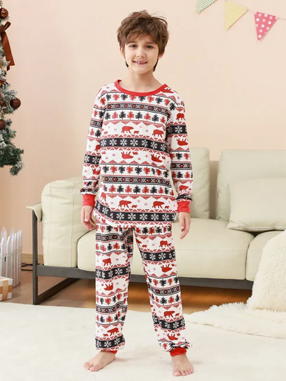Christmas Loungewear Set for Parents and Children - Plaid Patchwork Printed Comfort - Shello's Creative Boutique