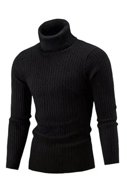 Men's Classic Long Sleeve Turtleneck Sweater - Shello's Creative Boutique