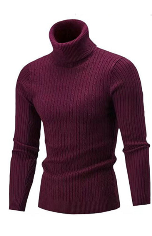 Men's Classic Long Sleeve Turtleneck Sweater Shello's Creative Boutique