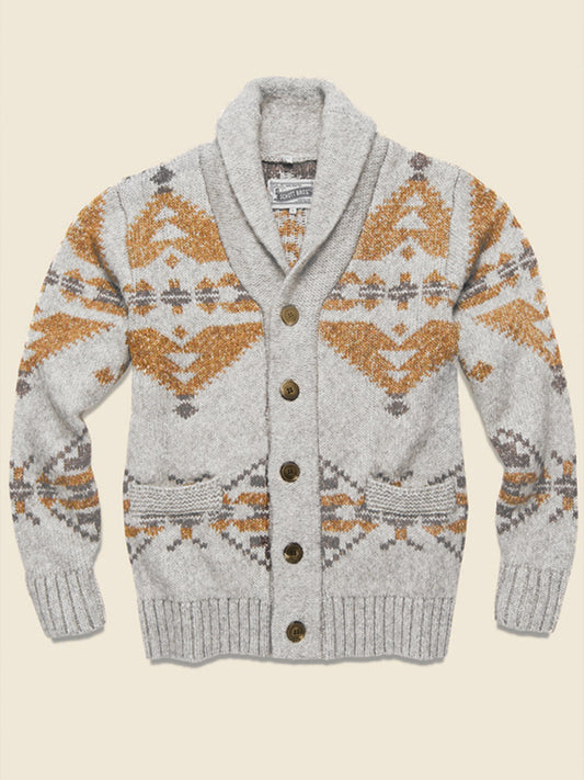 Jacquard Outer Wear Sweater Long Sleeve Knitted Jacket Top Shello's Creative Boutique