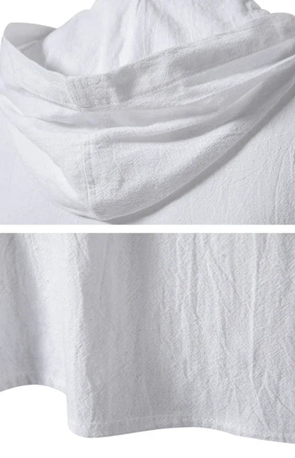 Men's Spring/Summer Fashion Solid Color Hooded Short Sleeve T-Shirt Top - Shello's Creative Boutique