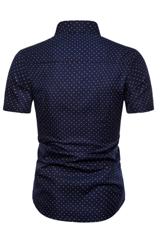 Men's Modern Full Print Lapel Shirt Shello Creative Boutique