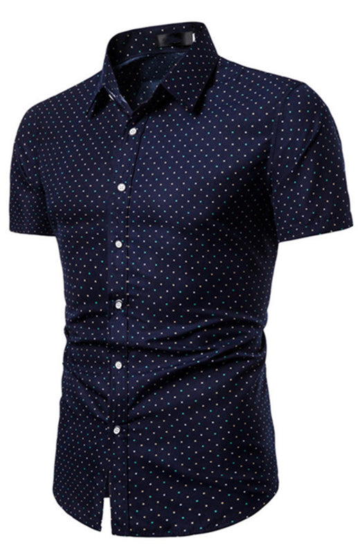 Men's Modern Full Print Lapel Shirt Shello Creative Boutique
