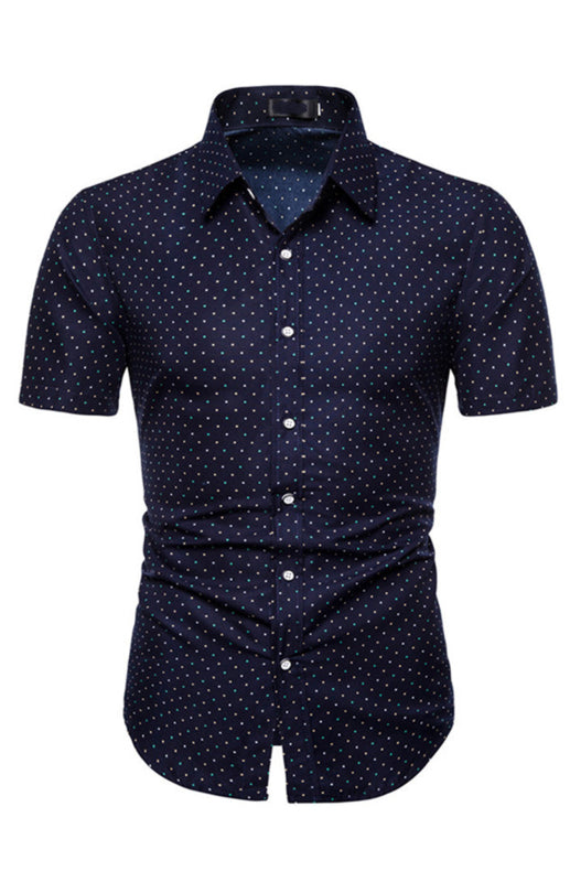 Men's Modern Full Print Lapel Shirt Shello Creative Boutique
