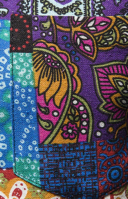 Leisure Lapel Collar Woven Polyester Men's Shirt - Shello's Creative Boutique